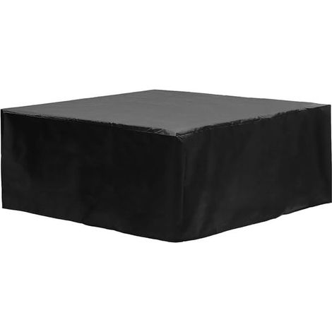 Couverture imperméable pour spa de terrasse 91x91x35 pouces - couverture de piscine durable (91x91x35 pouces - couverture pour spa extérieur - noire (1/5)