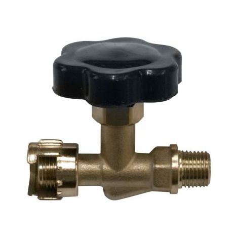 10PZ RUBINETTO DI LINEA CON MANOPOLA PER COMPRESSORI  1/4