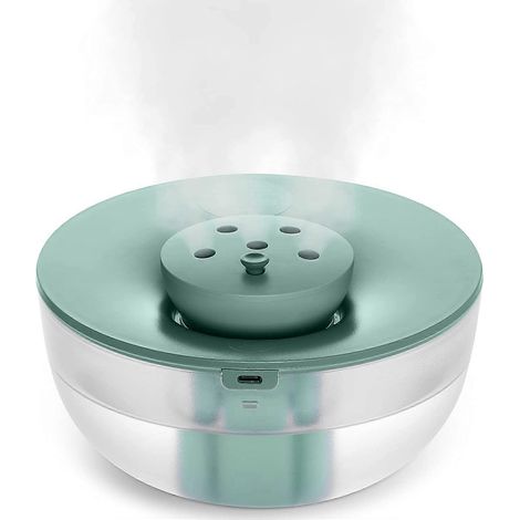 Luchtbevochtigers - 20 dB superstil, koele mist - 1,2 liter USB kleine olieverspreider (groen) (1/5)