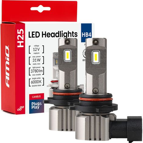 Bombillas LED para coche serie H25 canbus HB4 9006 12V 31W amio-04715 (1/5)