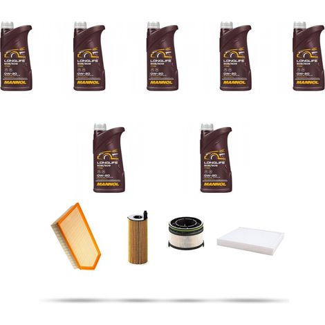 Kit tagliando 4 FILTRI e 7L OLIO compatibile con Mercedes Classe C (W205,S205,C205) 180 D 90kw Dal 2018 (1/5)