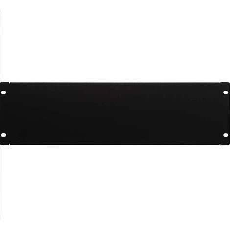 Panel ciego de 2U para armario rack 19  Negro (1/4)