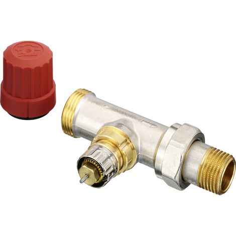 Danfoss Ventilgehäuse RA-N 15 G 3/4" AG, Durchgangsausführung, matt vernickelt (1/4)