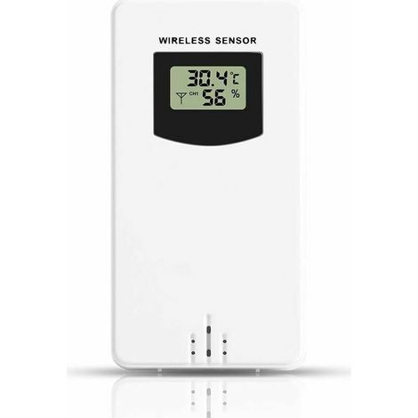 Capteur Exterieur Sans Fil - 433,92 Mhz - Etanche Ip44 - Portee 60 M - Pour Station Meteo - 1 Unite (1/5)