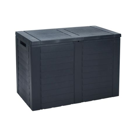 Coffre de jardin 170 L – Polypropylène résistant aux intempéries – Dimensions 75 x 44 x 53 cm – Rangement optimal pour coussins et outils – Koopman