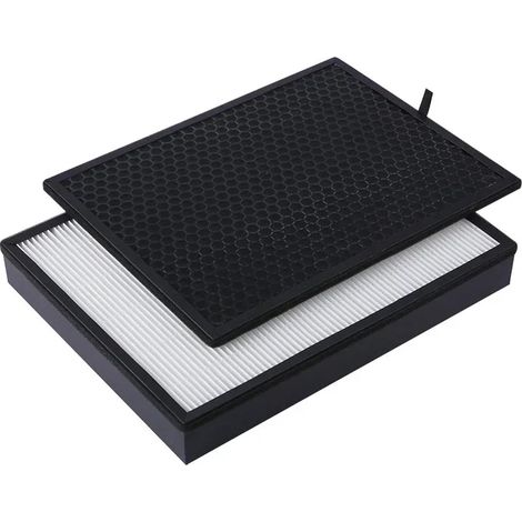 (FY2420 2422) Filtres de rechange pour purificateur d'air compatibles avec les modèles Philips FY2420, FY2422, AC3822, AC2889 et AC2887 : kit de filtres HEPA et à charbon actif. (1/4)