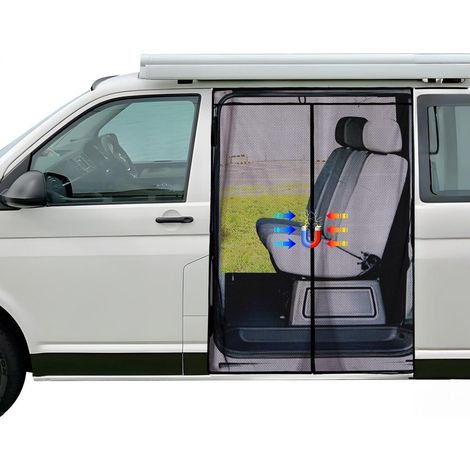 Moskitonetz für VW T5/T6 Schiebetür, magnetisch, Insektenschutz mit Sichtschutz (1/5)