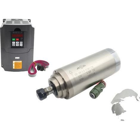 Moteur de broche, haute vitesse, refroidi à l'eau, mis à jour, AJOUTER UN SERRAGE VFD, 220V-b (1/2)