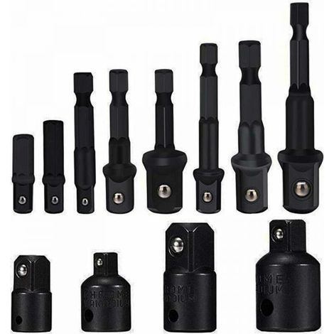(8 Piece Set) Adaptateurs pour clés à cliquet et douilles Kit adaptateur pour douilles Kit adaptateur pour clé à pipe hexagonale Kit adaptateur pour d (1/5)