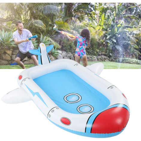 Fontaine à eau gonflable, jeux d'eau pour enfants, jeux de piscine, arroseur, tapis d'eau, fontaine à eau en forme de vaisseau spatial (1/5)