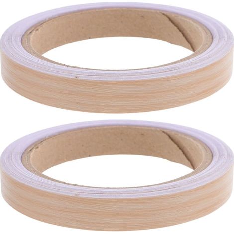 Bande de chant autocollante en PVC, 2 rouleaux, motif bois (1/5)