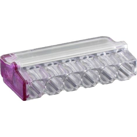 250 Connecteurs transparents 6 entrées vrac BLM 410060 (1/2)
