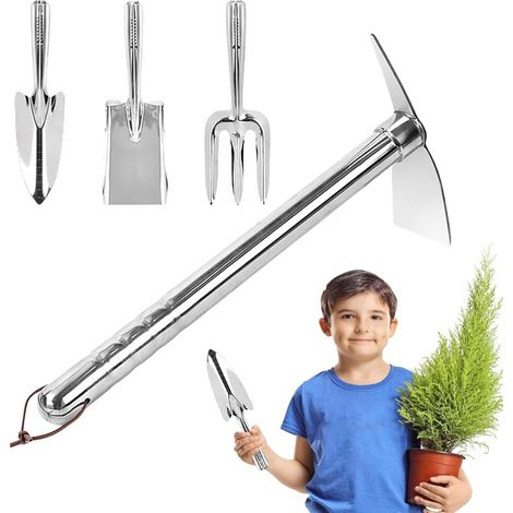 Ferramentas De Jardinagem Materiais De Escavação Em Aço Inoxidável Conjunto De Jardim Com 4 Peças (1/5)