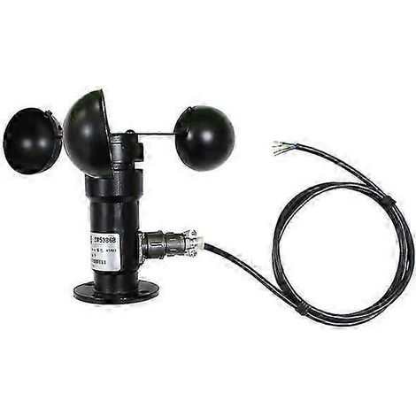 Capteur/transmetteur/anémomètre de vitesse du vent, en alliage d'aluminium, interface RS485, contrôleur d'impulsions, 4-20mA, 0-5V, 0-10V, 3 câbles. (1/5)