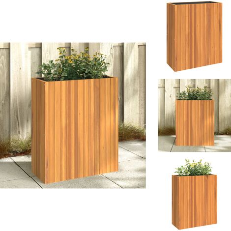Jardinière 59x27,5x70 cm bois massif d'acacia - Jardiniered'intérieur - Jardinière Extérieure - Pot De Fleurs En Bois - Acacia Massif - Décoratif (1/5)