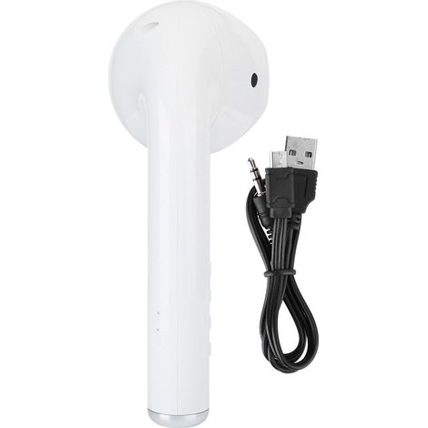 Haut-parleur Bluetooth sans fil géant avec support pour carte TF et stéréo haute qualité - Blanc (1/5)