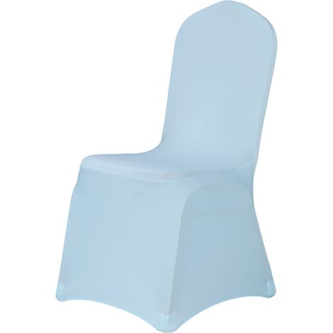 Housse de chaise extensible en spandex lycra, 12 couleurs, pour décoration de mariage, fête et banquet. Housses de siège amovibles. (1/5)