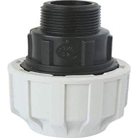 SOMATHERM PER VOI - Maschile plastica Raccordo diritto per D20 tubo in PE - M15 / 21 - bloccaggio esterno (1/3)