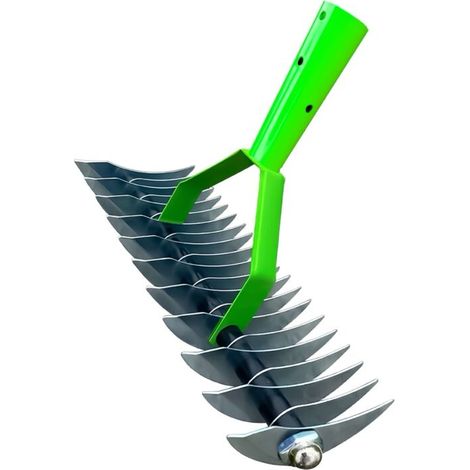 RHG Râteau à chaume, outil de désherbage pour fissures, désherbage de jardin, ameublissement du sol, entretien de la pelouse, râteau à feuilles, accessoire utilitaire résistant à l'usure, sans manche