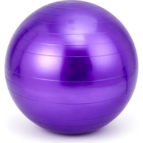 Ballon de yoga PVC violet 95 cm modèle 4