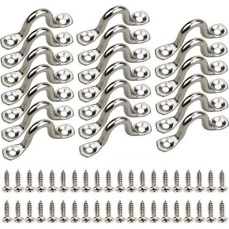 Boat handles, 20 pieces, 56 mm, made of 316 stainless steel, for yacht, boat, camper van (1/5)
