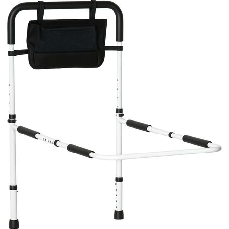 Barre de lit réglable 5 hauteurs avec poche, solution pratique (1/5)