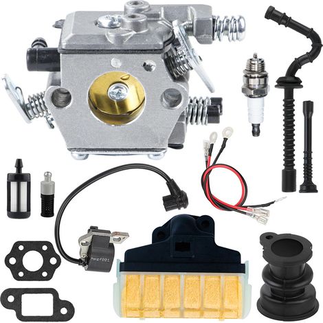 Vergaser für Stihl 021 023 025 MS210 MS230 MS250 Kettensäge Carb mit 1123-120-0605 Luftfilter Zündspule Kraftstoffleitung Tune Up Kit Ersetzen WT-215