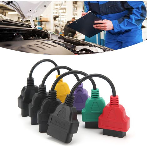 4-teiliges OBD2-Adapterkabel, Diagnoseanschluss, Kfz-Diagnosegerät für den Austausch von Fiat-Steuergeräten. (1/5)