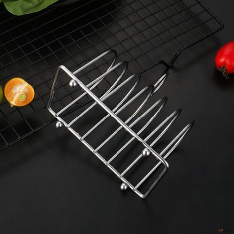 Présentoir à pain en acier inoxydable EAST, présentoir à toasts, présentoir à pain carré, présentoir à pain, présentoir à produits alimentaires occidentaux (1/5)