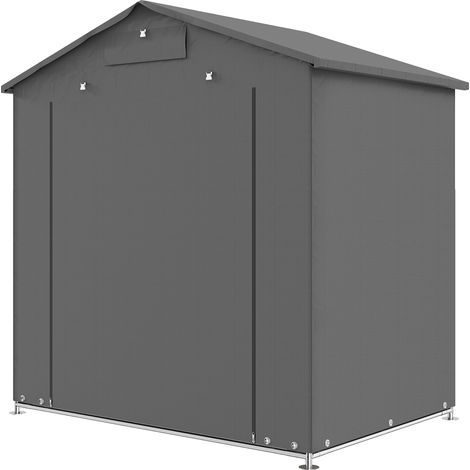 6 x 4 ft Outdoor Garden Storage Shed, Waterproof Bike Tent with Vent Roll-Up Zipper Door (1/5)