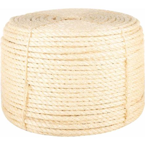 vidaXL Sisal-Seil 100 % 12 mm 25 m
