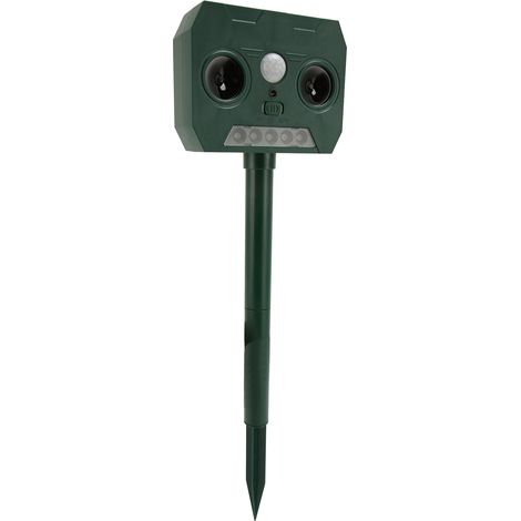 Répulsif Animal Solaire Ultrasonore Étanche Chien Oiseau à Détecteur pour Jardin Ferme (1/5)