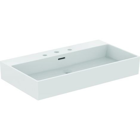 Lavabo EXTRA 800x450x150mm bianco 3 fori rubinetteria, con troppopieno IDEAL STANDARD