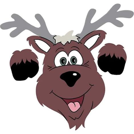 Holzzaundekoration, langlebige und perfekte Gartendekoration, Weihnachtsdekoration für den Außenbereich (Rentier)