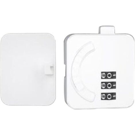 Verrou de réfrigérateur à combinaison pour mini réfrigérateur, armoire et tiroir – Serrure à mot de passe en ABS sans clé, blanc – Sécurité enfant plate – Serrure de (1/5)