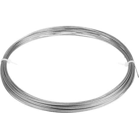Stainless Steel Cable 304 1/32" (0.8mm) 7x7 Stranded 50ft (15M) (1/5)