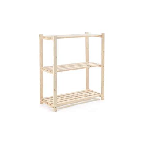 Kimono Scaffale Abete 3 Ripiani 900x800x350 - Kit Montaggio Incluso