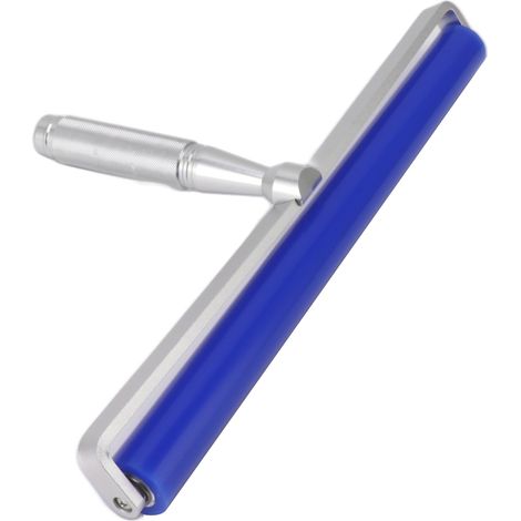 Rouleau manuel en silicone antistatique haute élasticité pour écran 16 pouces, avec roulement en fer bleu (1/5)