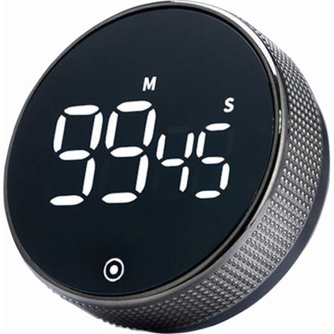 Minuteurs, minuteur de cuisine numérique magnétique avec grand écran LED, compte à rebours/horloge réglable en volume pour les enfants, la cuisine, l'enseignement, l'étude en classe, le fitness et le