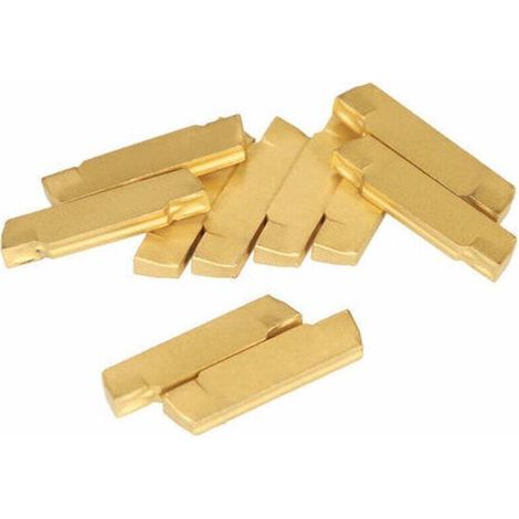 Plaquettes En Carbure De Tungstene, Pour Outil De Coupe De Rainurage De Tour Mgehr / Mgivr, 10Pcs