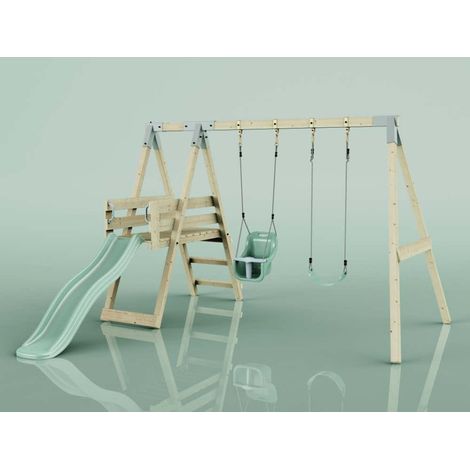 OutdoorToys Schaukel Pfau aus Holz in Grün