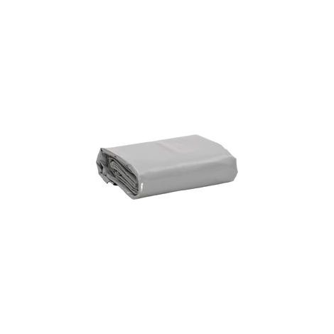 Bâche grise 1x2,5 m 650 g/m² - Crezuo (1/4)