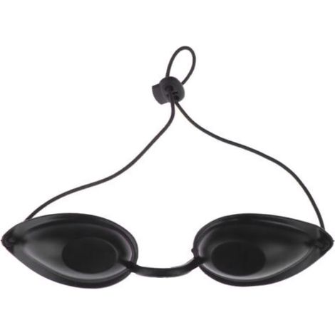 Lunettes De Protection Uv - Lentilles Blocantes Uva Uvb 99,9 % - Pour Cabine De Bronzage Et Soleil Extérieur - Légères 25 G - Avec Sangle Réglable - 1 Pièce (1/5)