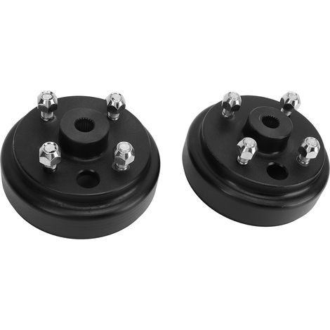 Moyeu tambour de frein 19186 G1, 2 pièces, remplacement pour E-Z-GO véhicules essence 2 temps 1982-1993, compatible chariot golf. (1/5)