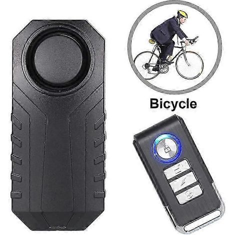 Alarme antivol pour vélo et moto avec télécommande, 113 dB ultra-puissant (lot de 1)