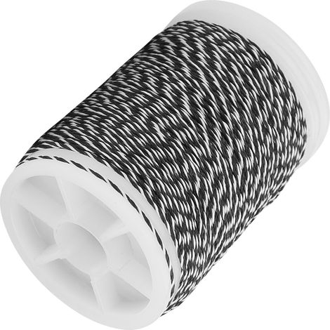 Fil de Câble Nylon 120 mètres pour Arc Compound - Accessoires Tir à l'Arc (Noir et Blanc) (1/5)