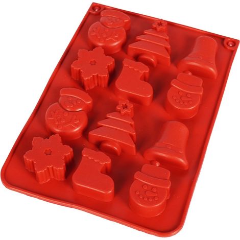 Moule à chocolat et pralines pour Noël, en silicone (1/5)