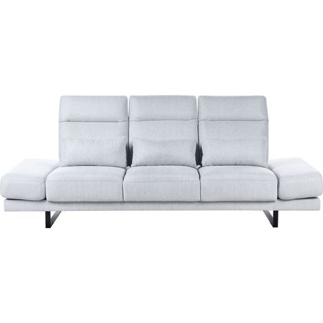 3 Seater IKAST Fabric Light Grey (1/5)