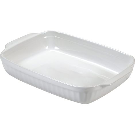 Guardini Ceramica C0TC7A Pirofila rettangolare media 30x18 cm, ceramica, Colore bianco (1/5)