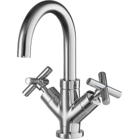 Emmevi Spirit Rubinetto Doppio Comando Canna Alta Satinato
